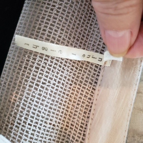 NINE 1 Eight peasant top open work Boho SIZE small - Picture 5 of 10